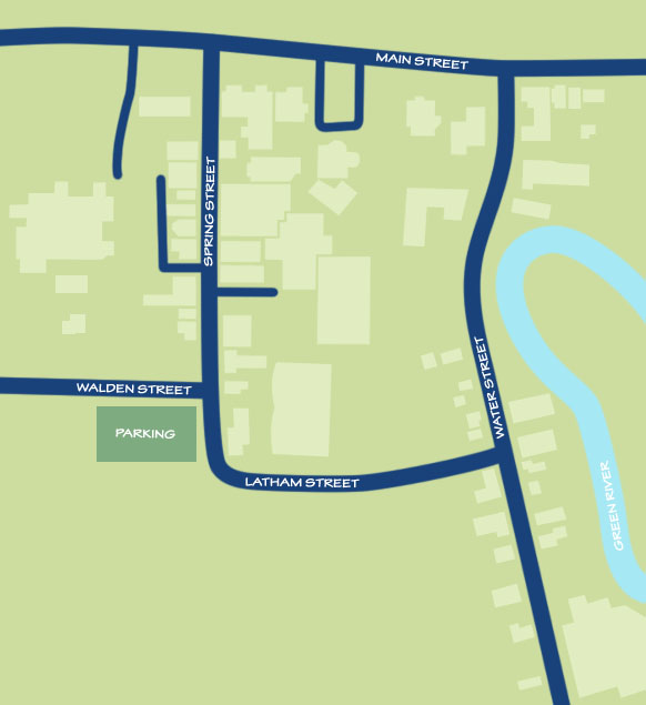 Map of Williamstown downtown area.